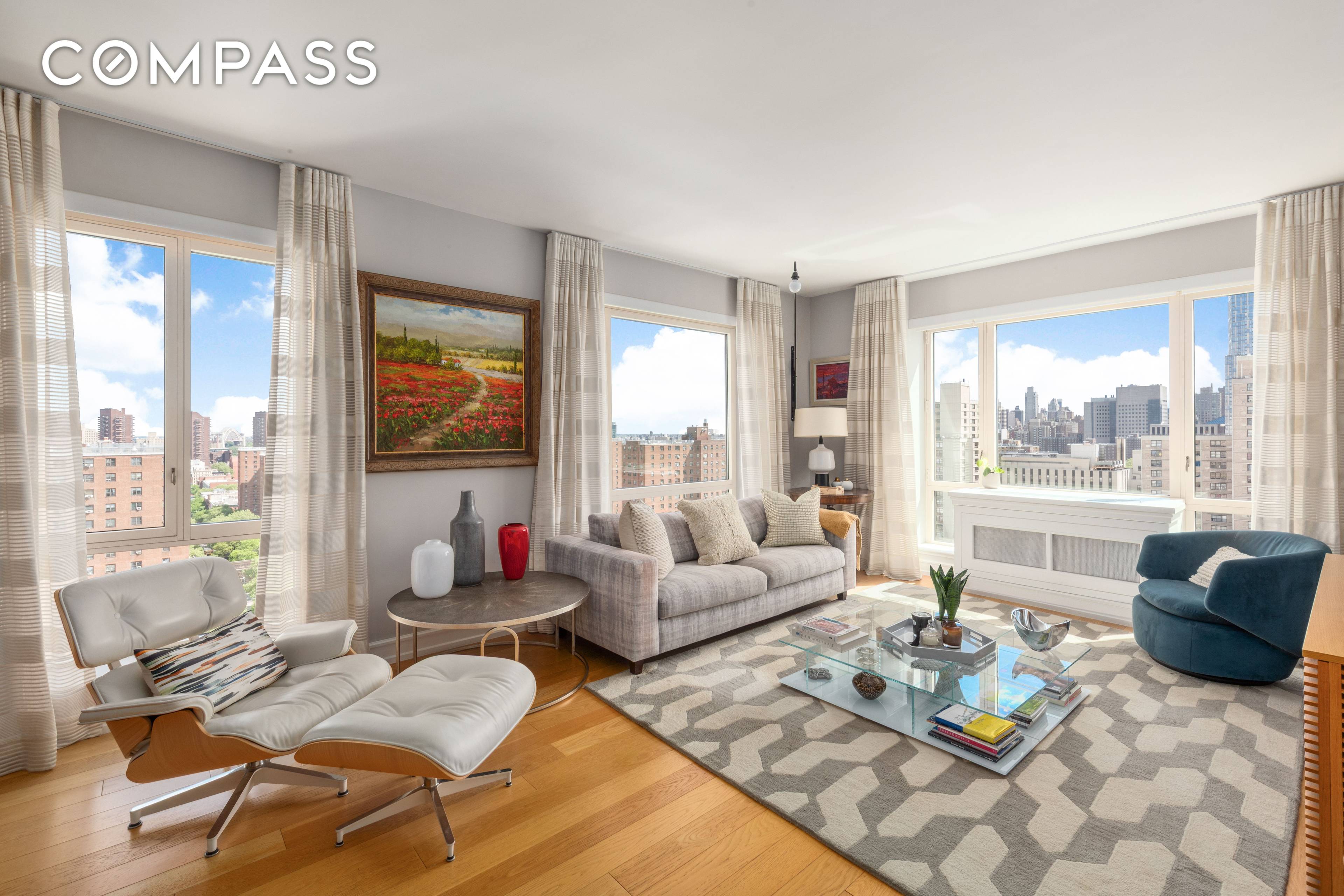 Direct Central Park views in this luxurious split bedroom corner home Welcome to 19C at 1280 Fifth Avenue.