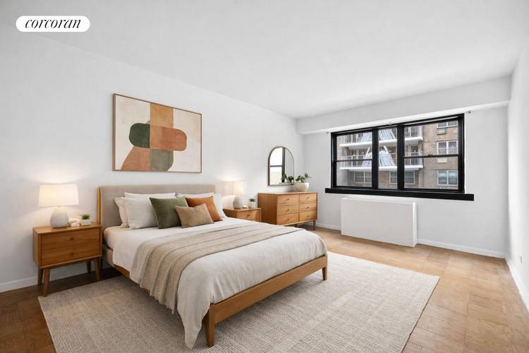 Welcome to this spacious one bedroom residence in a full service Upper East Side cooperative, offering exceptional quiet and comfort.
