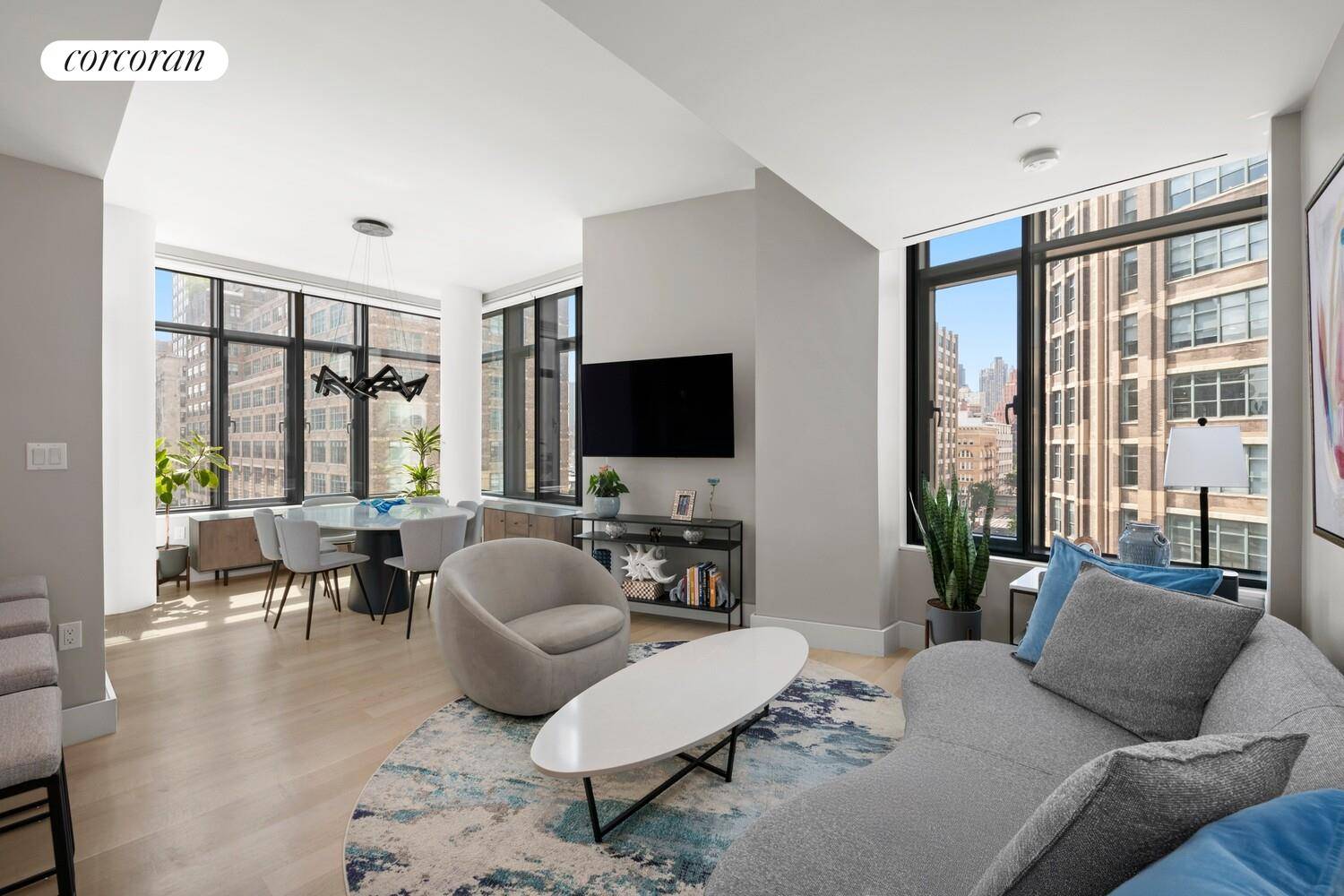 Beautifully updated, turnkey two bedroom, two bathroom corner condominium featuring sun splashed designer interiors, exceptional custom storage, and a remarkable terrace in a modern boutique condominium ideally located at the ...