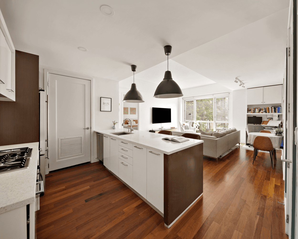 Located moments from McCarren park in one of Williamsburg's most beloved full service buildings, this oversized 2 bedroom, 2 bathroom condo offers the perfect blend of space, comfort, and location.