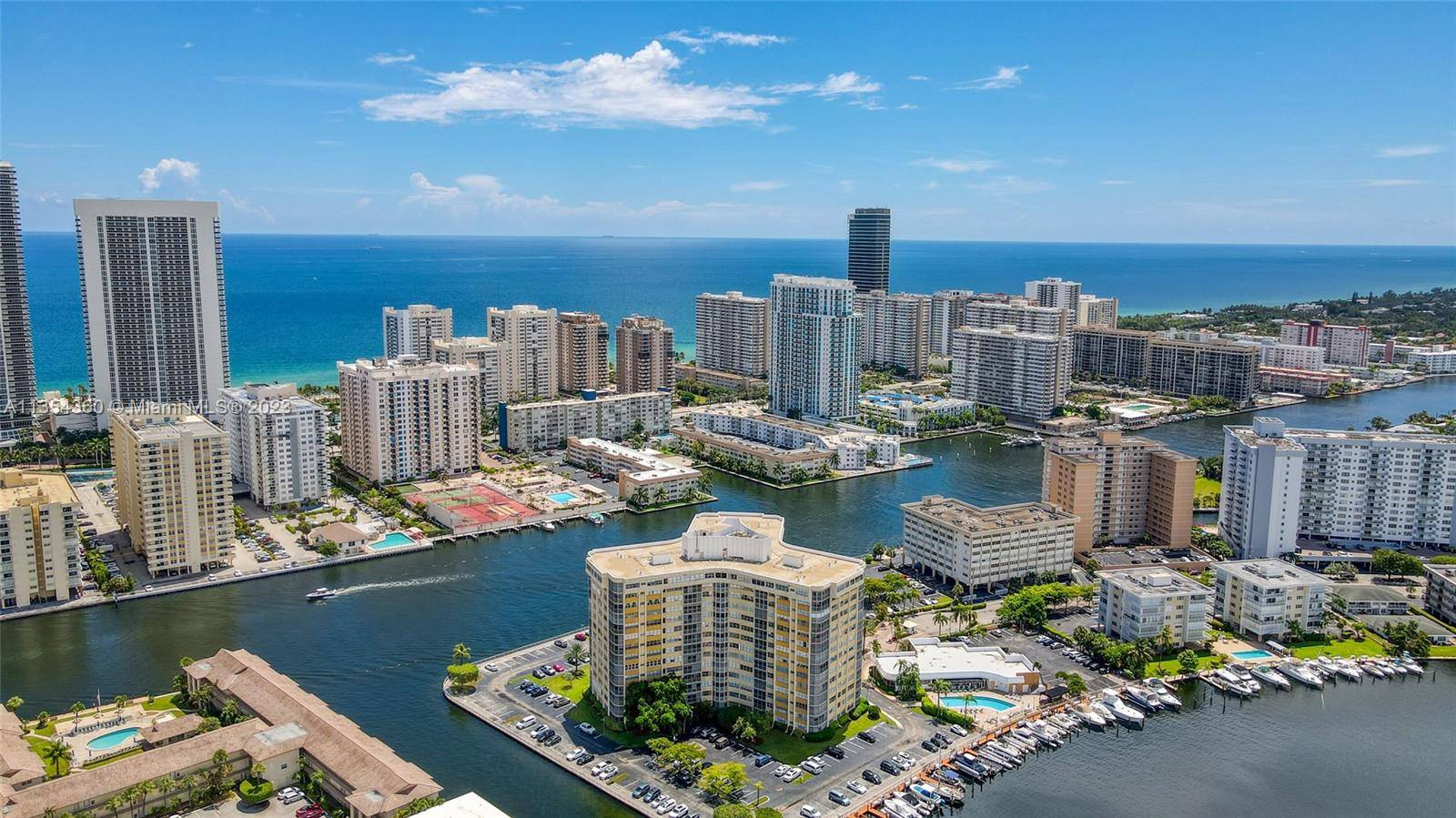 Lake Point Tower Marina. Intercostal front, Hallandale Beach, point lot.
