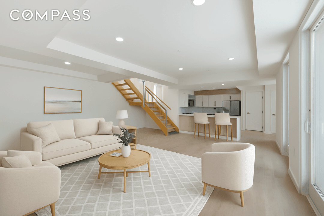 Welcome to this stunning corner 2 bedroom, 2 bathroom penthouse duplex spanning 1, 684 sq ft in a newly constructed luxury waterfront development in Sheepshead Bay.