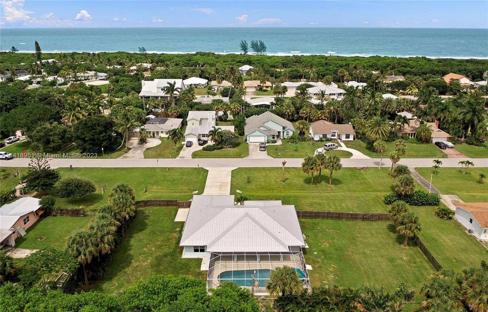Stunning beach house for seasonal rental just steps from the Atlantic Ocean on beautiful North Hutchinson Island.