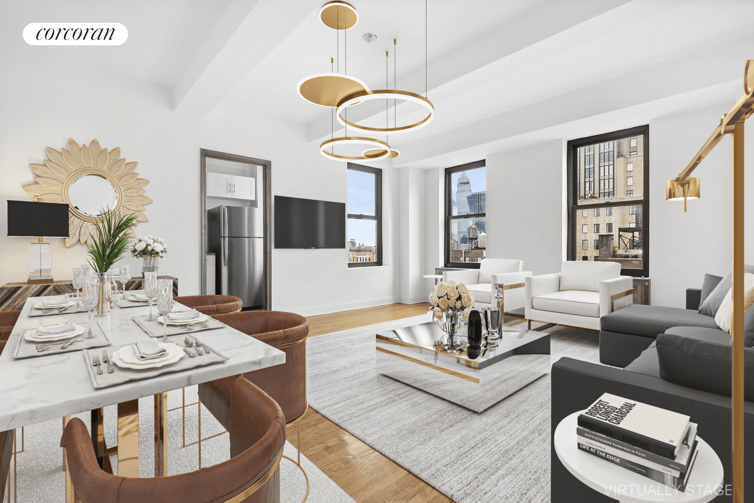 200 West 16th St, Apartment 18C has it all location, ample space, panoramic views, natural light, and plenty of storage !