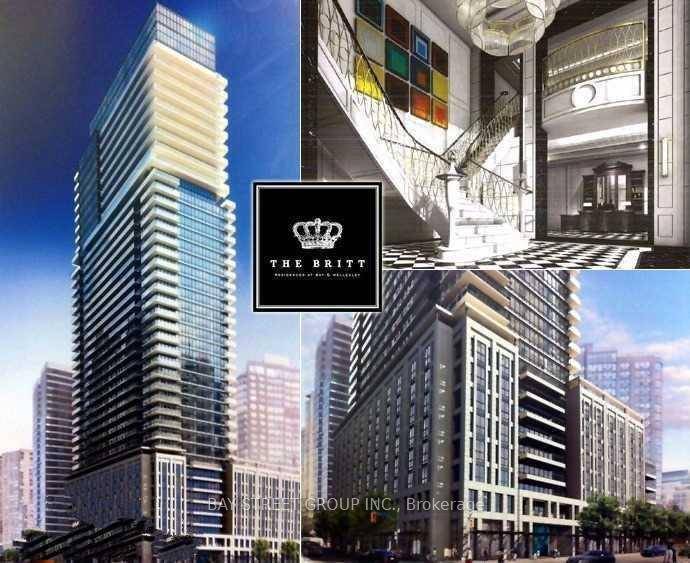 The Britt Luxury Condo At Bay amp ; Wellesley One Bedroom Great Layout Gorgeous View Walk Score 99 Transit Score 100 Modern Kitchen With B I Appliances, Quartz Countertop Laminated ...