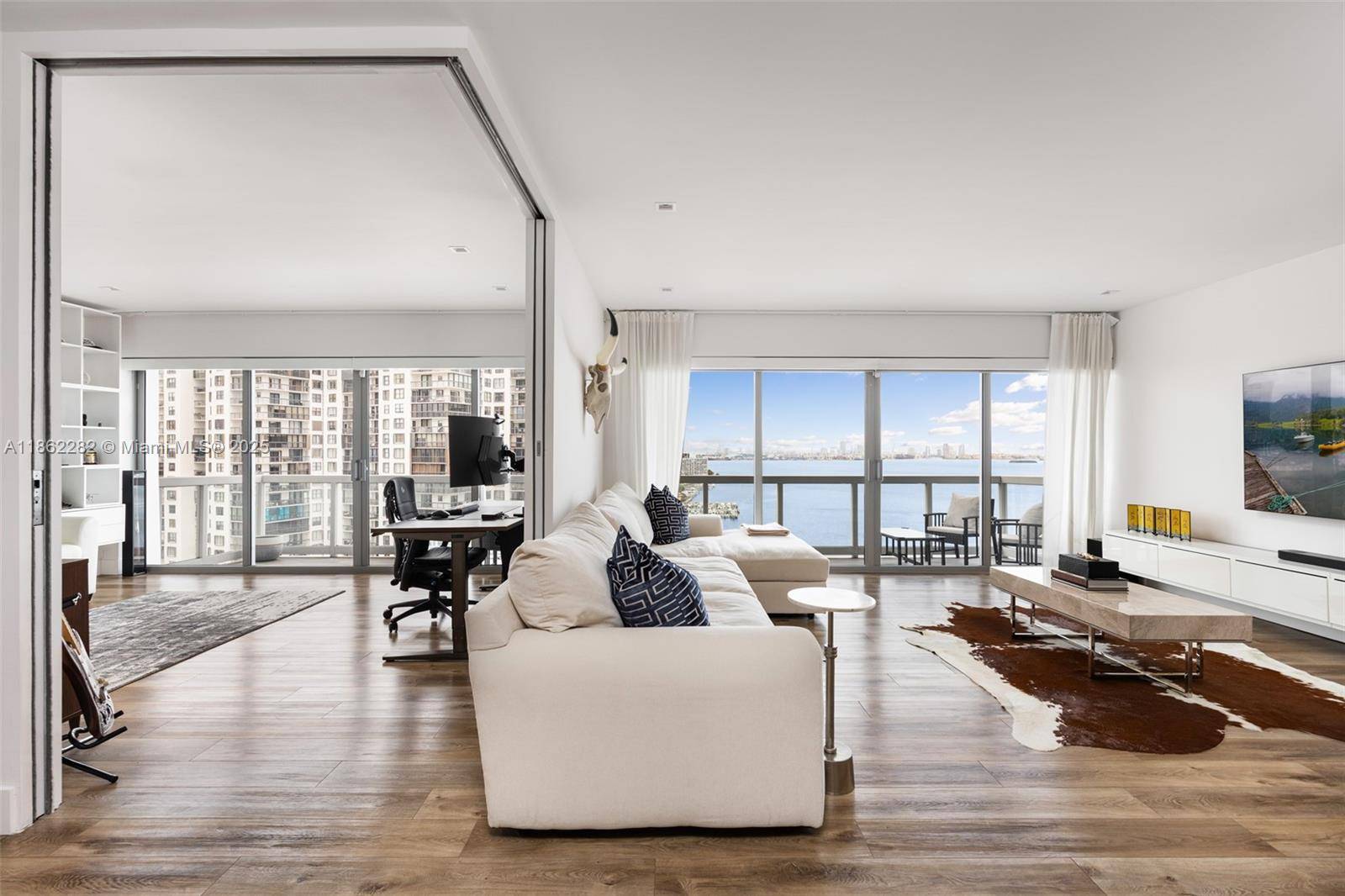 Corner unit with the best views in the building, this fully renovated 3 bedroom residence offers expansive and unique open concept living with two primary suites and a split floor ...