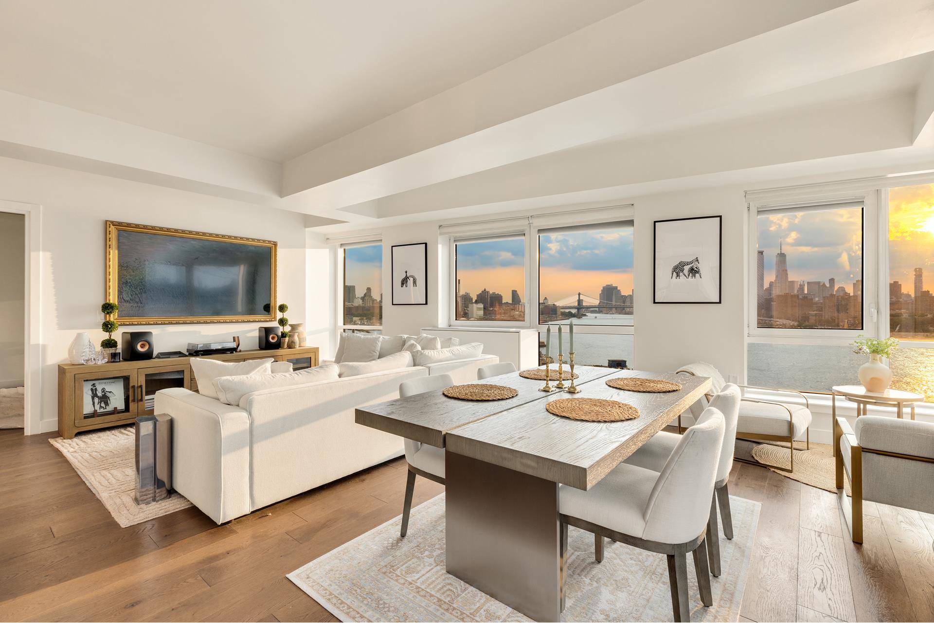 Welcome home ! This stunning three bedroom, two bathroom newly renovated apartment offers panoramic and unobstructed water and Manhattan skyline views and all the comforts of home.
