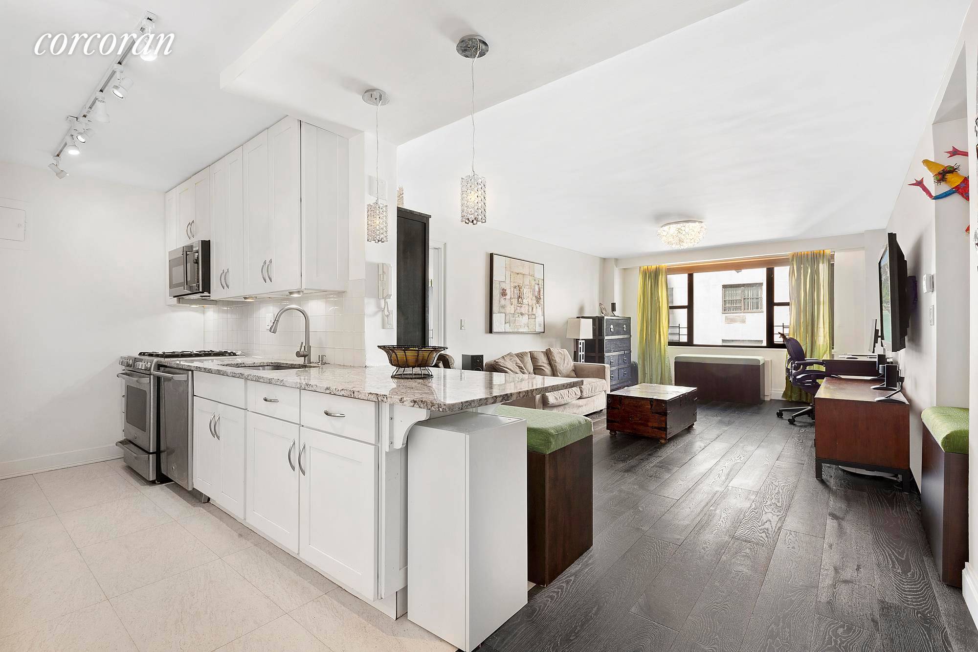 This special 3 bed home in a Condop condo coop hybrid building OWNS the land, not a land lease with an almost completely paid off mortgage !