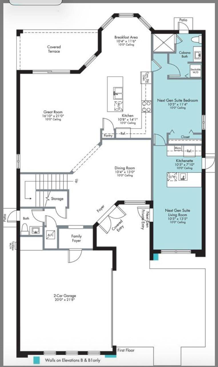 Stunning, contemporary 2 story home featuring 5 bedrooms, 3.