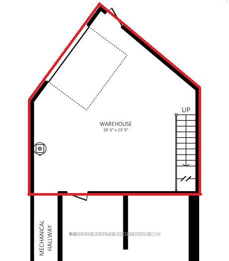 Warehouse for Lease. 567 sq ft.
