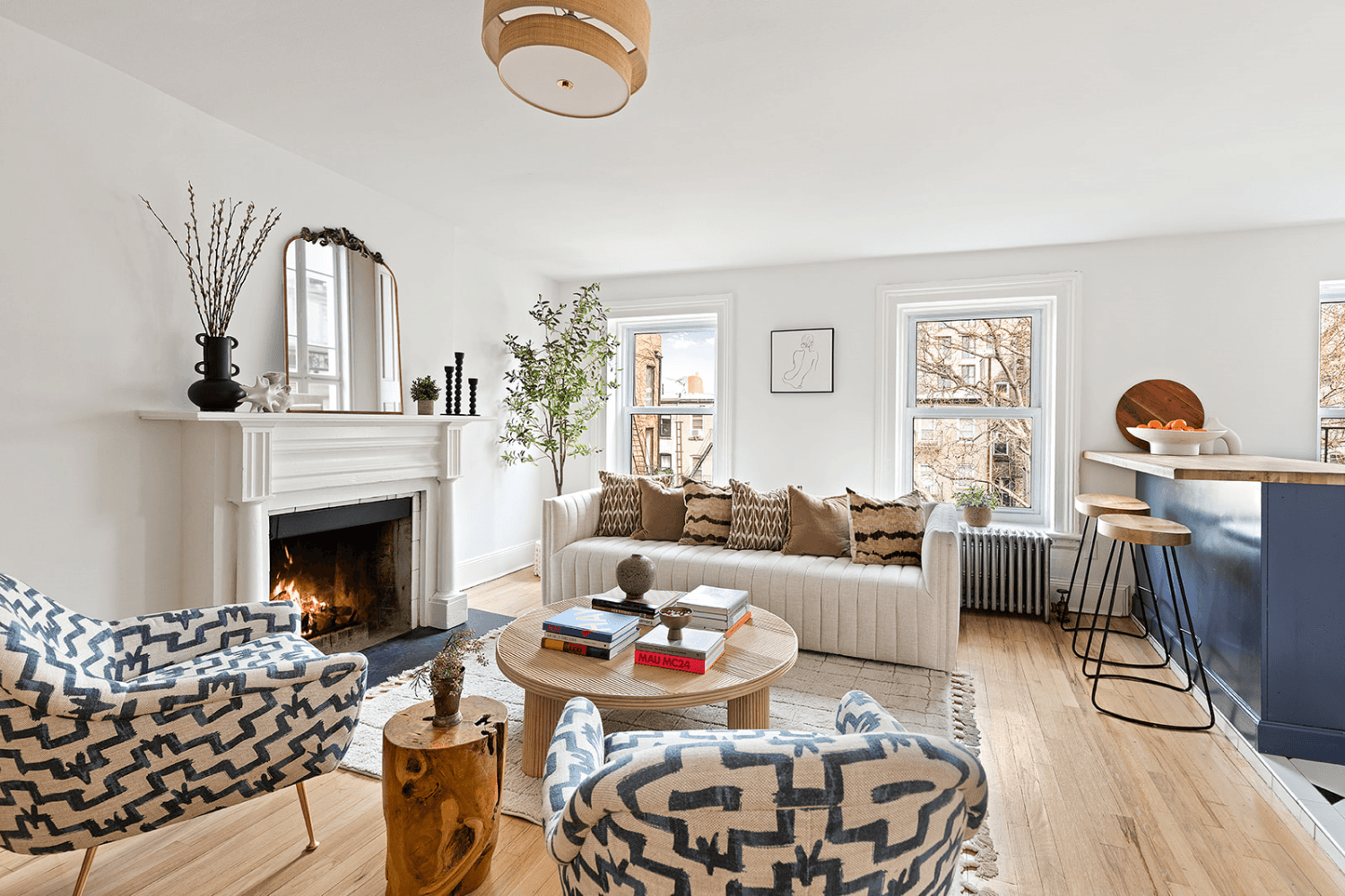 Perched on the top floor, this sun drenched 2 bedroom gem captures the timeless charm of Carroll Gardens with six oversized windows pouring in natural light.