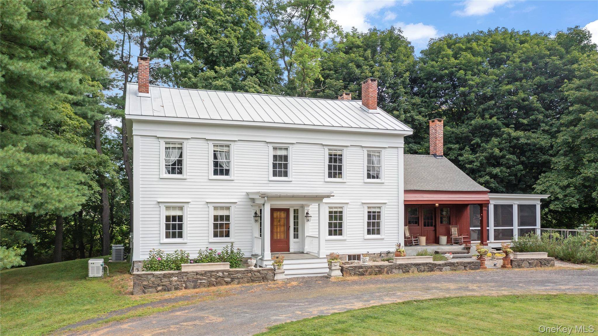 Originally built in 1836, this beautifully renovated Federal style farmhouse is rich with history and character, once part of the Underground Railroad and also used as a Quaker meeting hall.