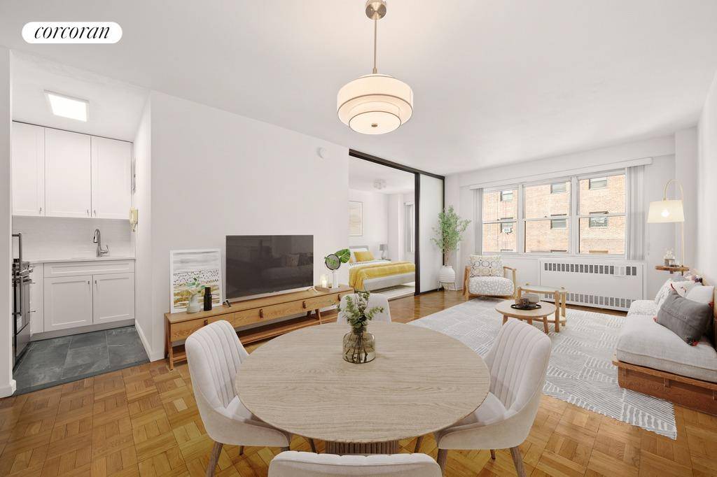 Bright amp ; Spacious Convertible Junior One Bedroom with Modern Renovations in Murray HillThis expansive 500 square foot junior one bedroom is designed with both style and function in mind.