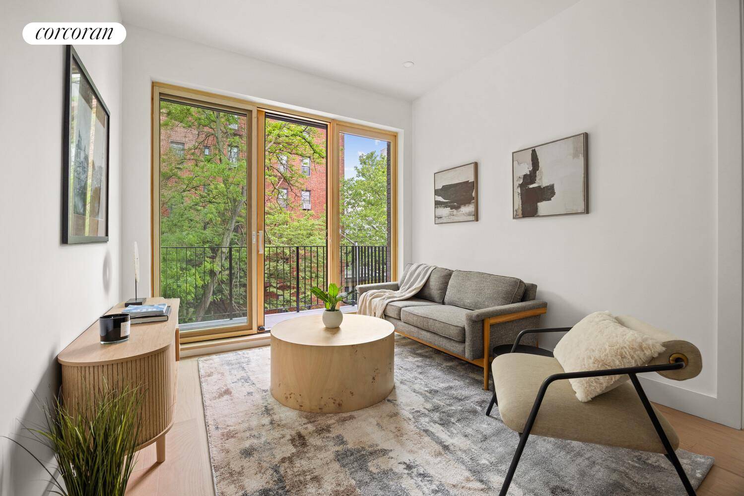 Welcome to Unit 2A at 184 Hawthorne Street, a thoughtfully designed two bedroom, two bathroom home in the heart of Prospect Lefferts Gardens.