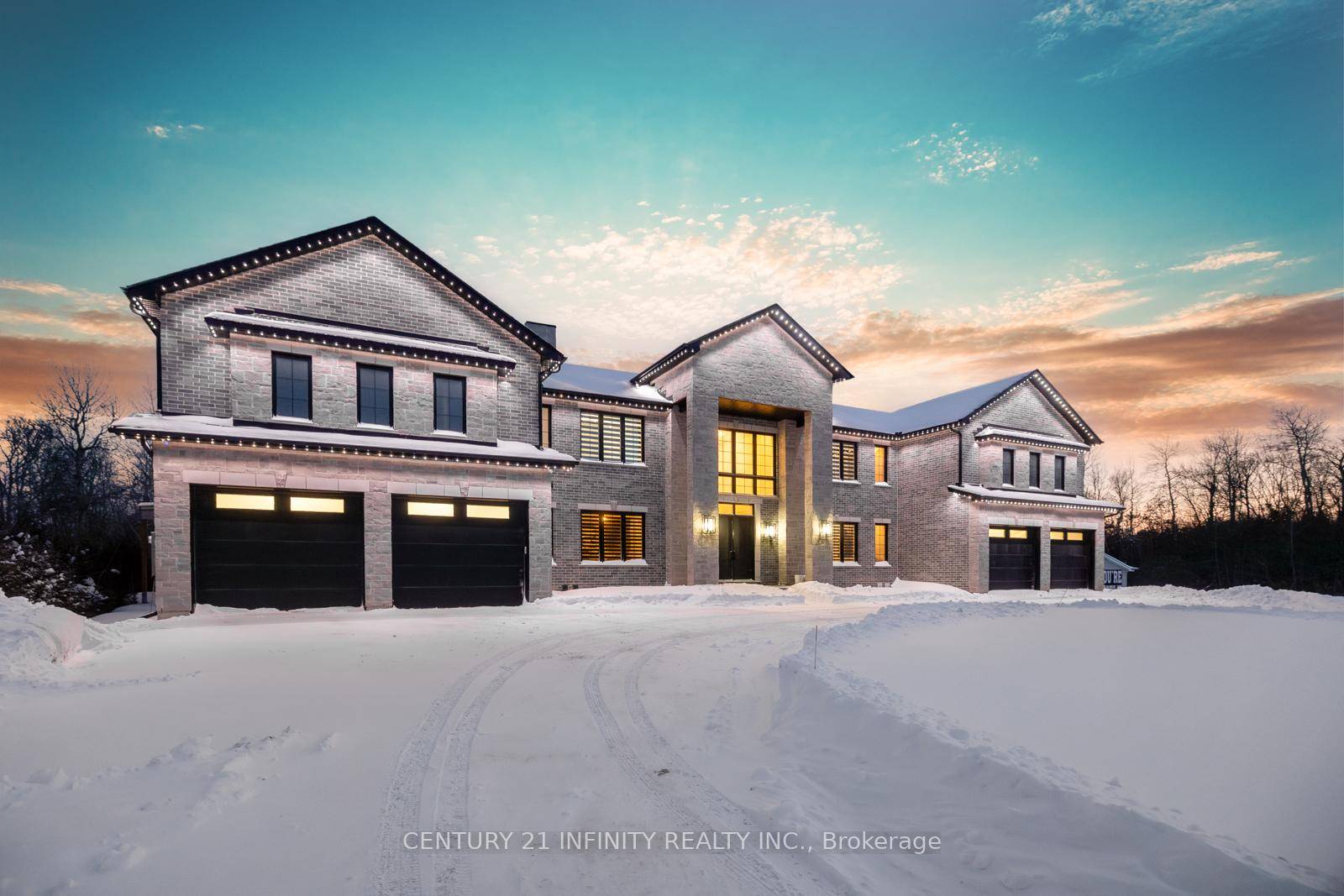 This Exquisitely Crafted, Custom Built 6 Bedroom Masterpiece Is 5, 547 Sqft, Only 1 Year Young amp ; Situated On A Spacious 4 Acre Lot In The Heart Of Bowmanville, ...