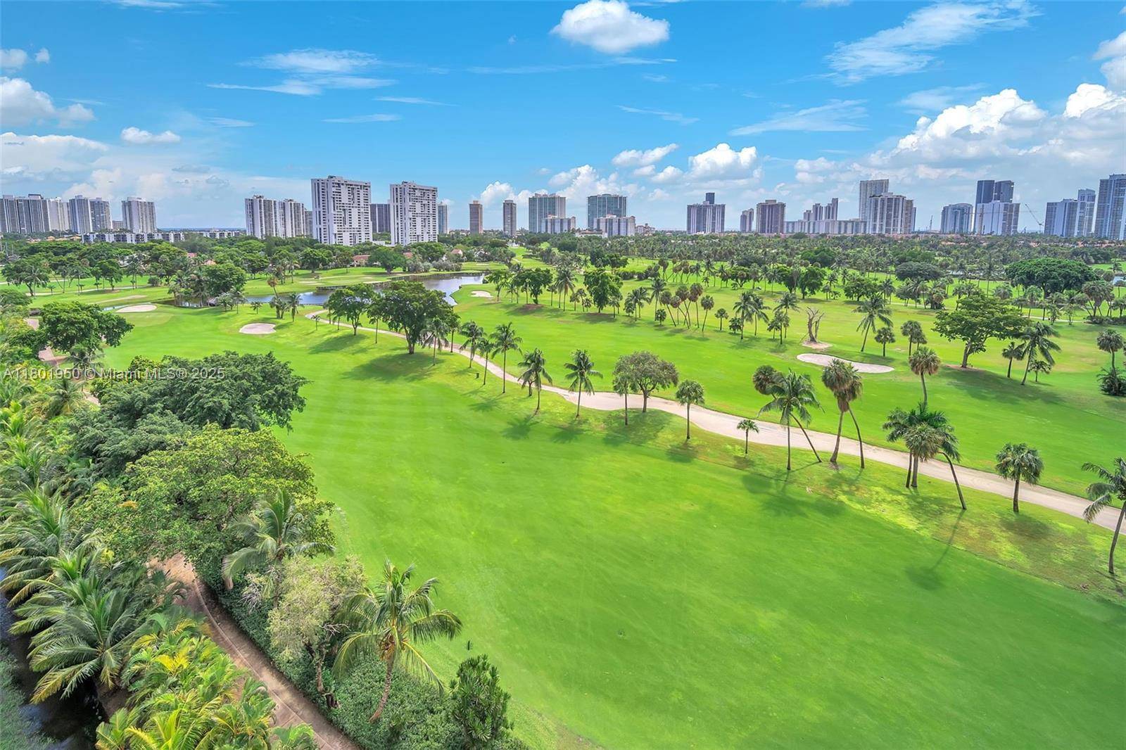 Stunning views of the Turnberry Golf Course, Sunny Isles Skyline and the ocean from this Remodeled 2 bedroom, 2 bath Unit.