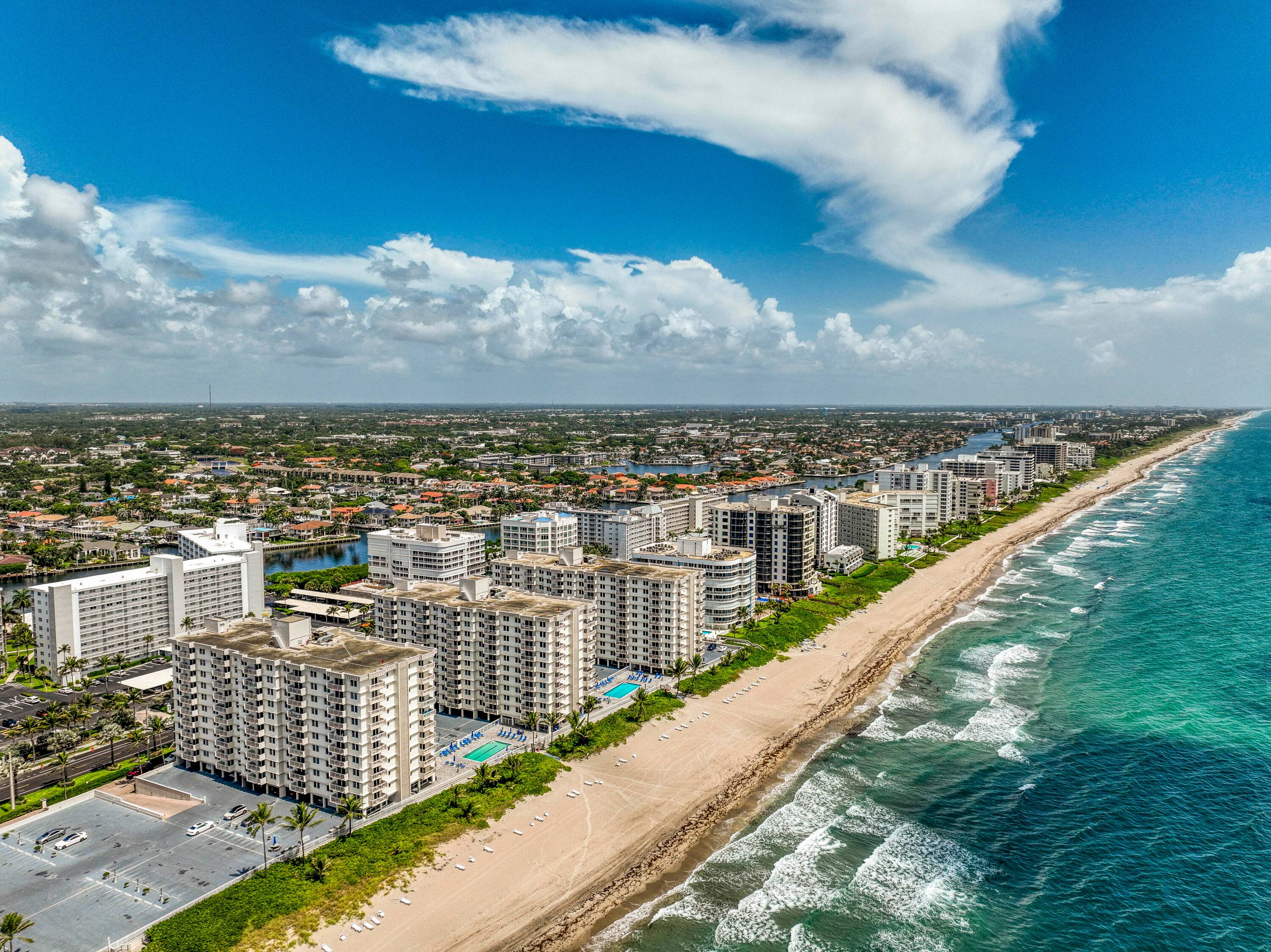 Corner unit condo with stunning ocean Intracoastal views from two private balconies !