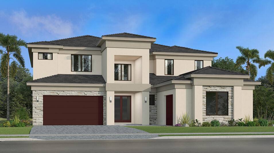 The largest plan in this collection is a sophisticated two story home.