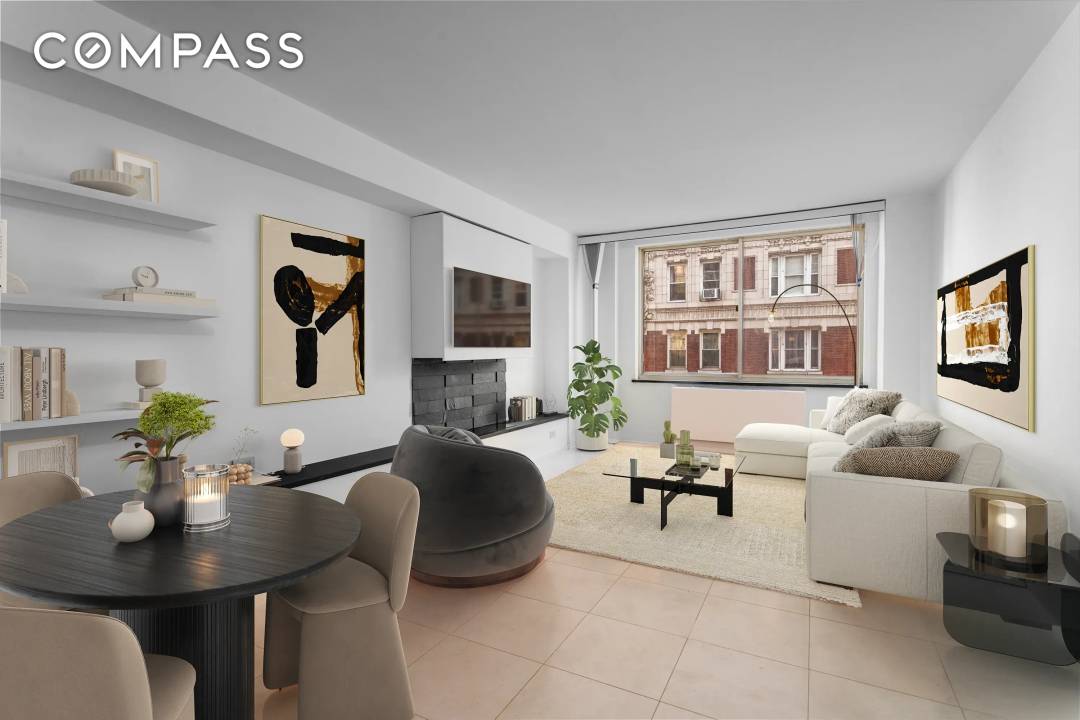 JUST LISTED IDEAL HOME INVESTMENT Large and bright one bedroom with generous closets, open updated kitchen, newly renovated bathroom and over sized windows.