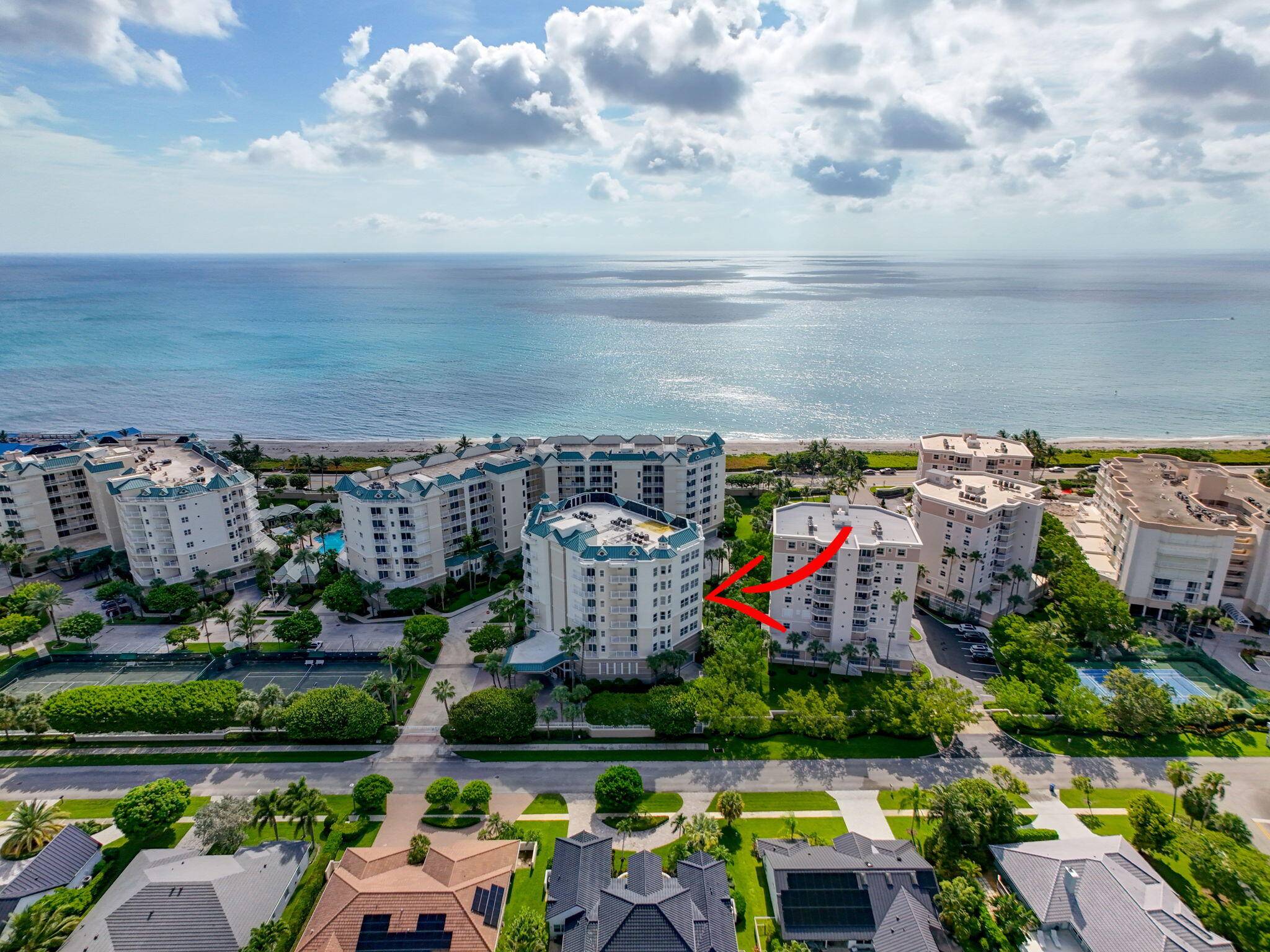 Breathtaking Ocean Views with Majestic Sunrises That Adorn This Rarely Available Residence in The Highly Desirable Community of Jupiter Ocean Grande.