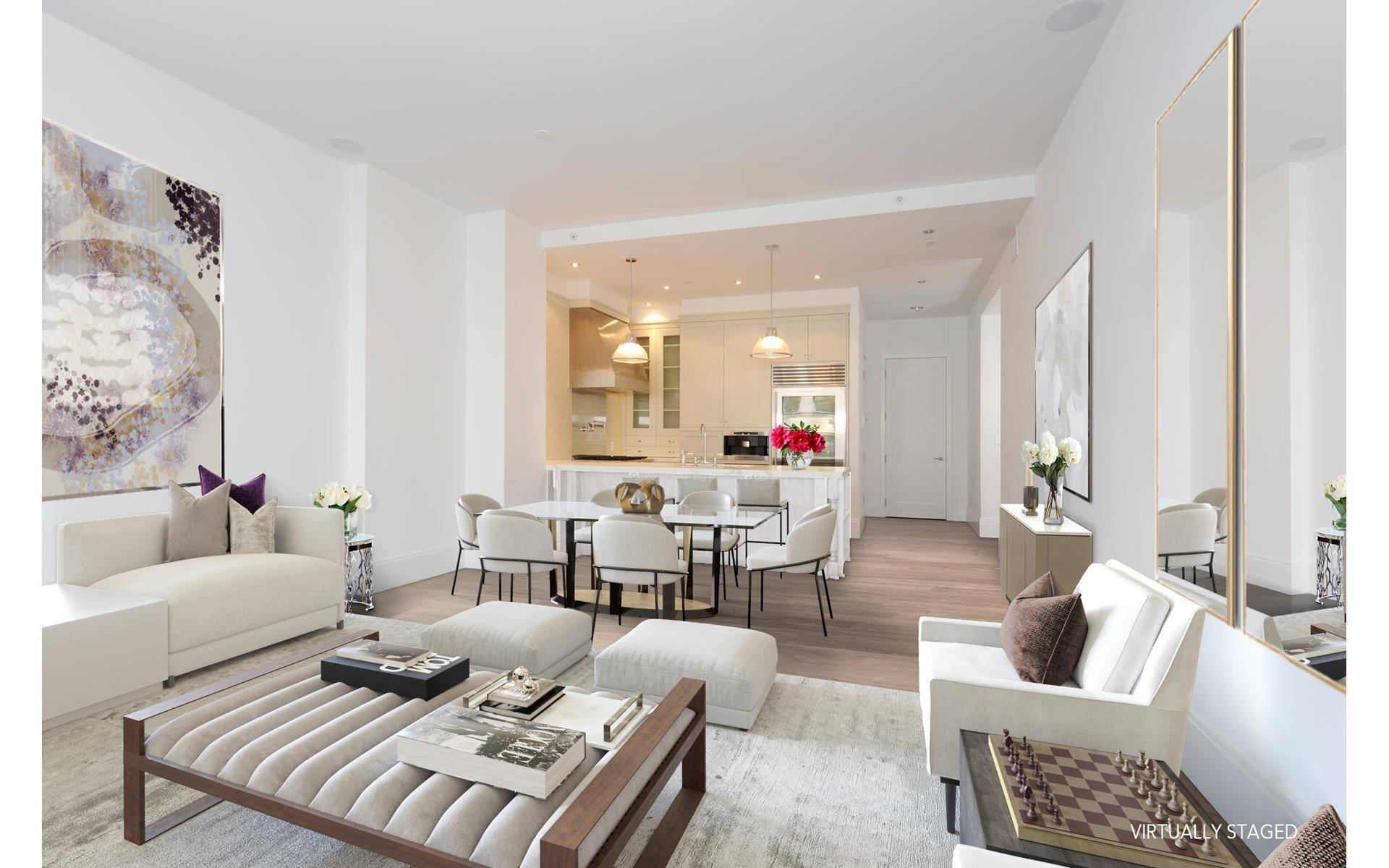 This is a gorgeous spacious home in prime Flatiron with 2 Bedrooms Home Office Guest Room and 2.