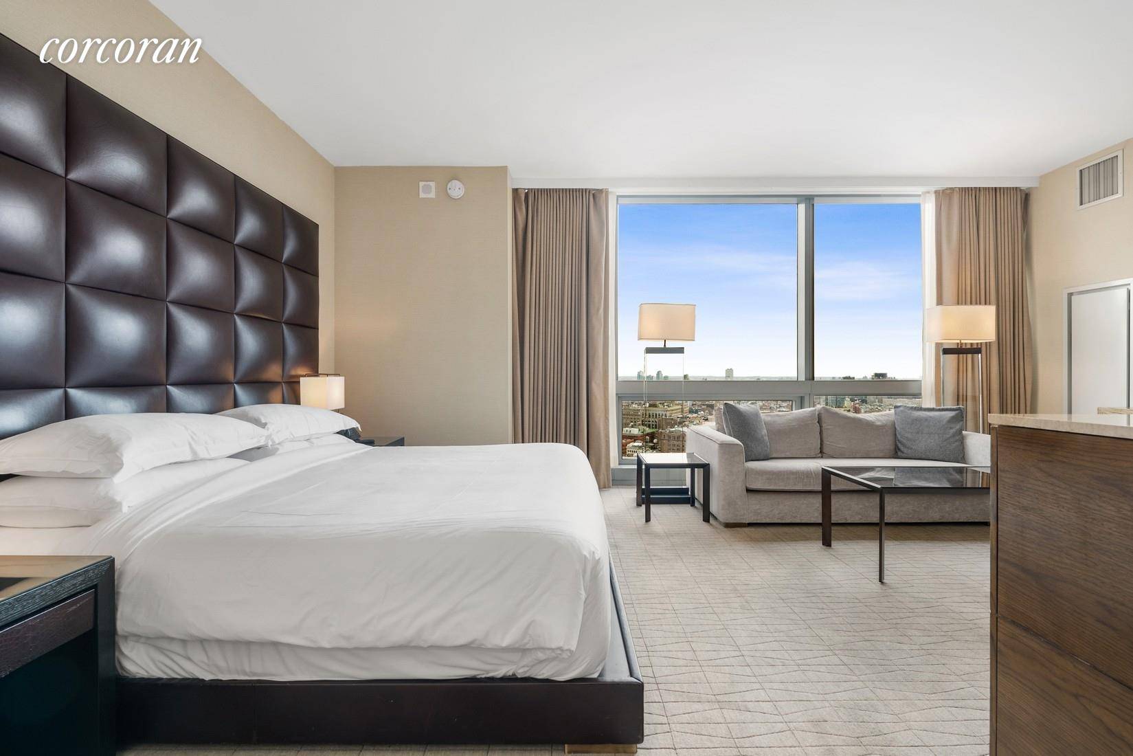 This unique condo luxury hotel suite studio at The Dominick is not to be missed !