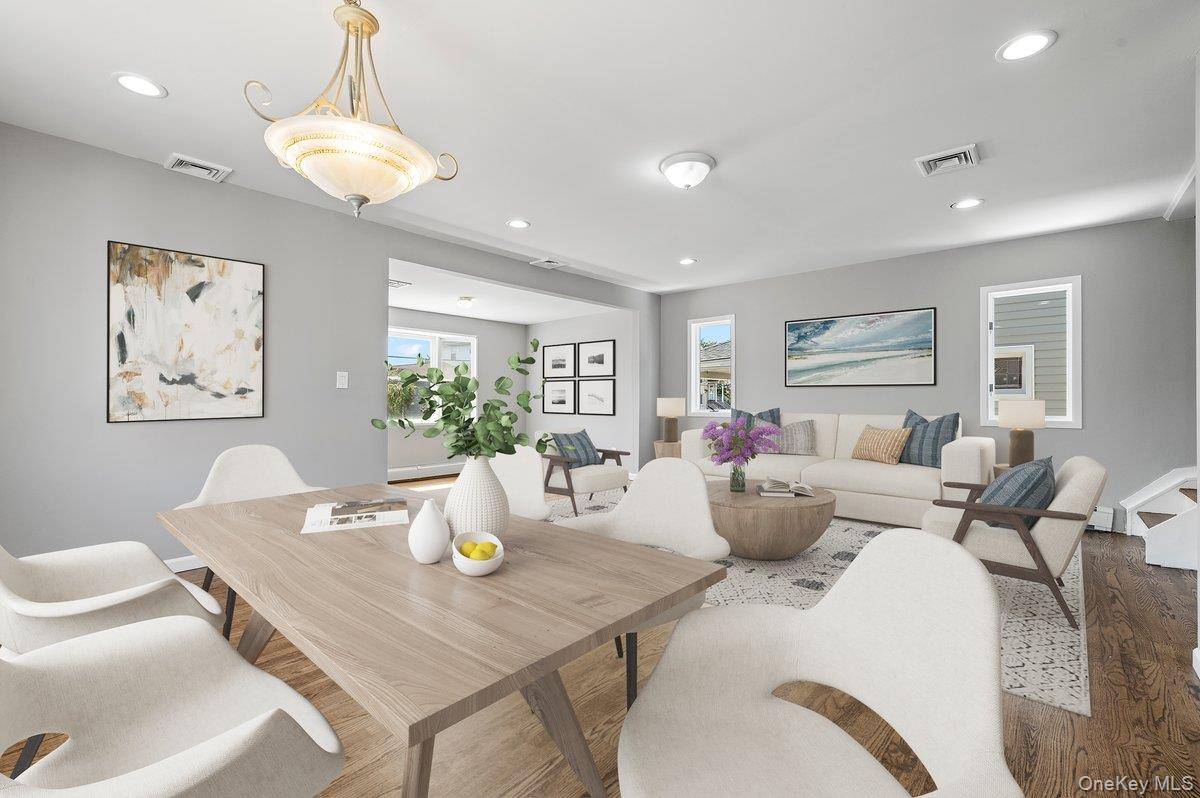 Beautifully updated 3 Bedroom, 2 Bath Colonial located in a desirable neighborhood of East Rockaway with LOW FLOOD insurance, 335 per year.