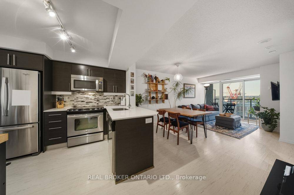 Bright and spacious 1 bedroom suite in the heart of Liberty Village featuring full sized appliances, generous closets, and a smart, open layout.