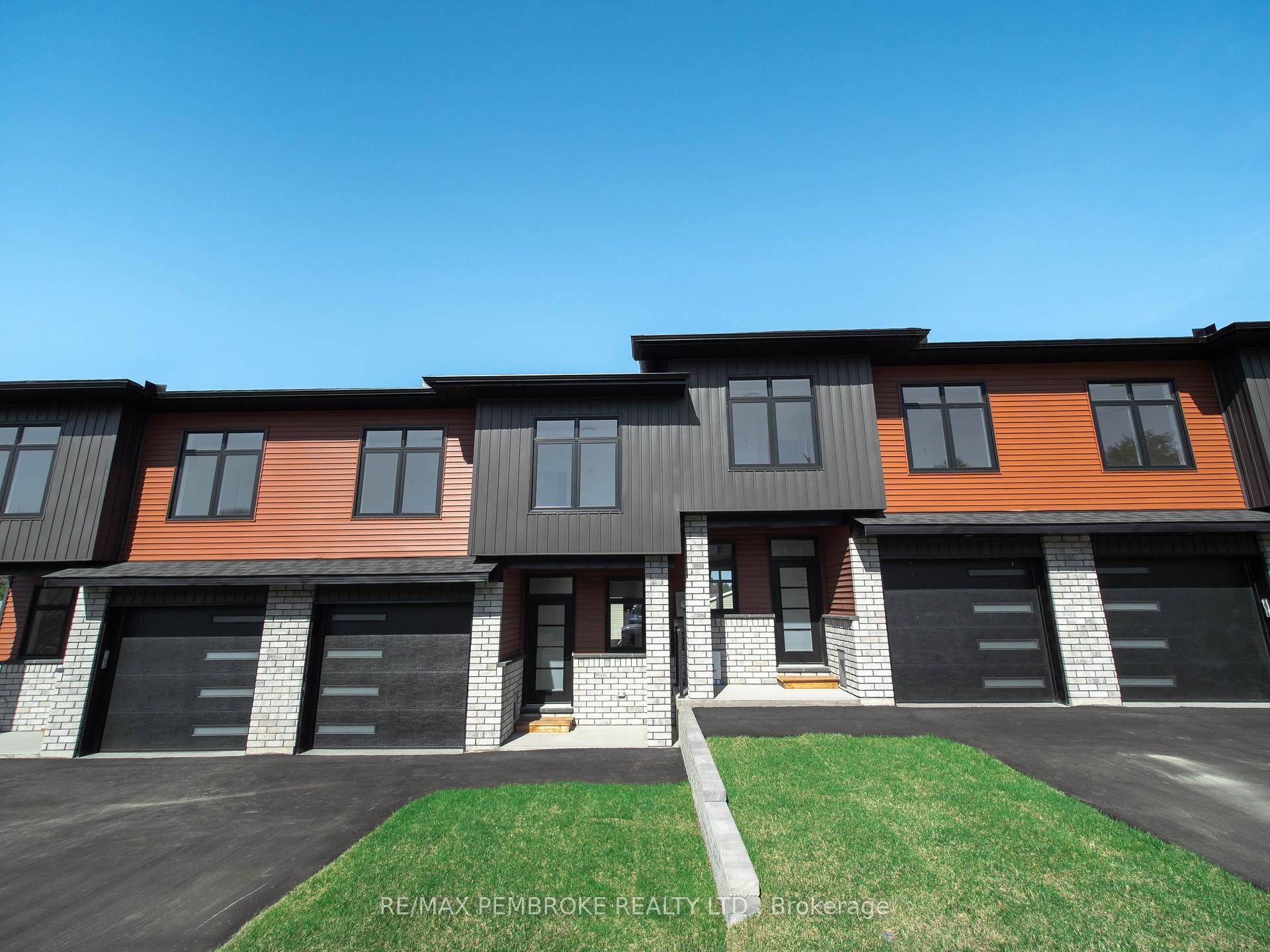 This newly constructed walk executive style townhome with a walkout basement with 3 bedrooms and 4 bathrooms in Petawawa offers modern chic living at its best.
