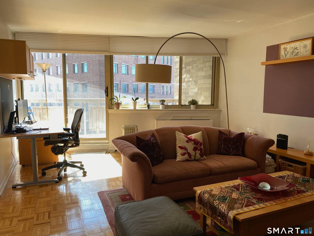 Welcome to Unit 4K, an executive furnished 2 bedroom, 1 bath condo offering 1, 315 sq ft in the heart of Stamford.