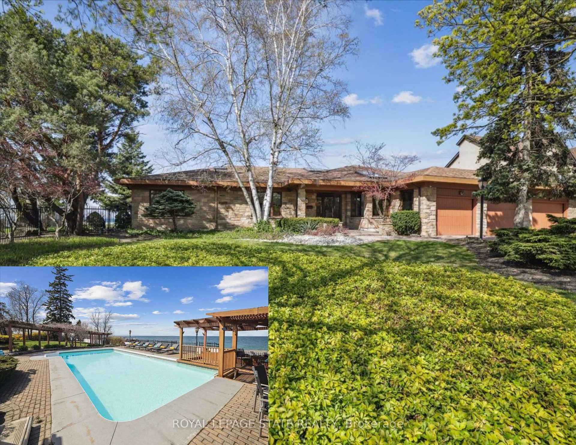 Welcome to 7 Lakegate Drive a truly exceptional waterfront estate offering luxury, privacy, and rare direct access to the shores of Lake Ontario.