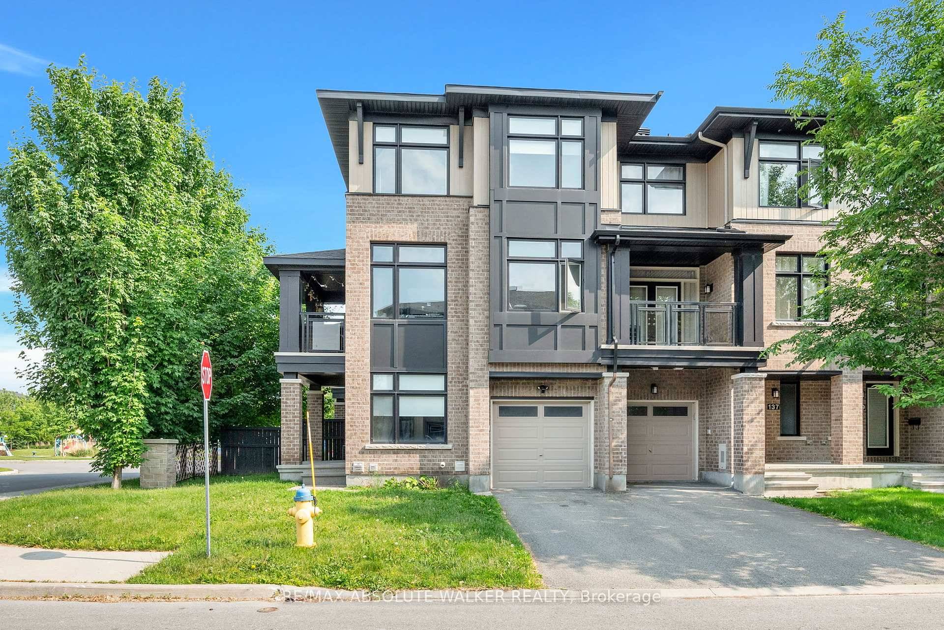 Welcome to this beautifully upgraded 3 storey Richcraft corner townhome, built in 2015 and ideally located in Barrhaven's desirable Longfields community.