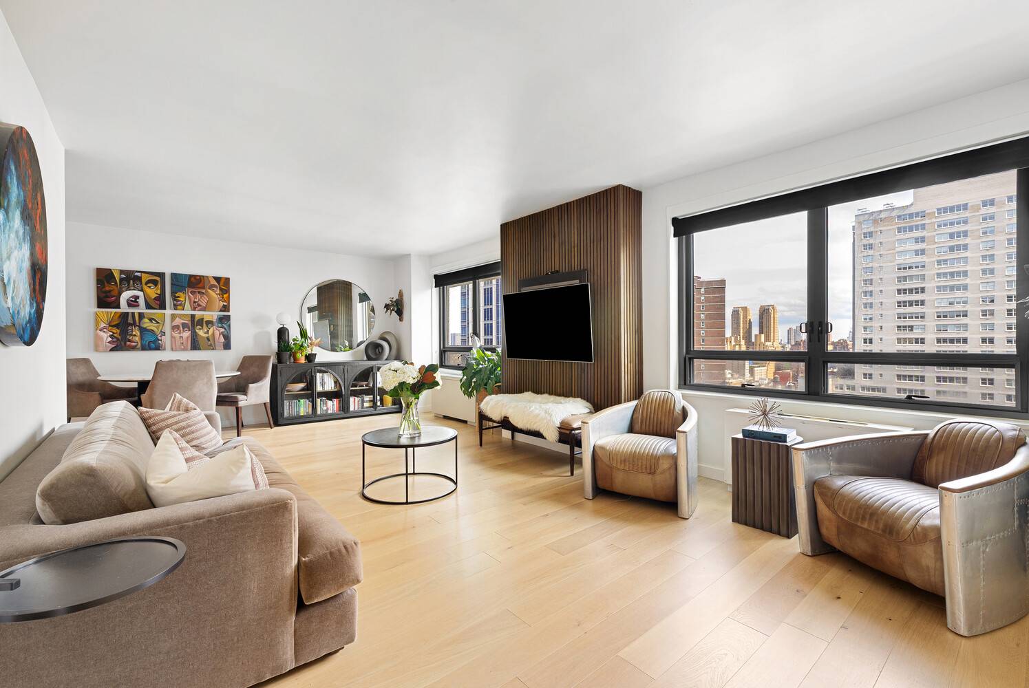 Welcome to a brilliantly reimagined residence in the sky, where bespoke craftsmanship meets timeless sophistication.