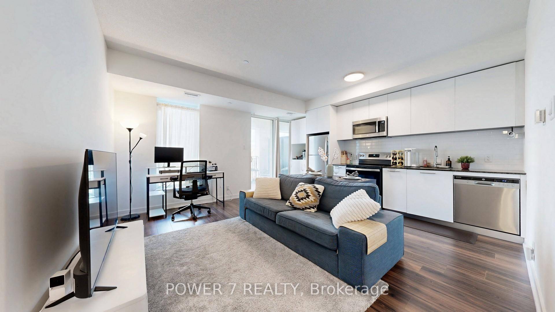 Welcome to 101 Cathedral High Street, Unit 337 a modern 1 bedroom plus den condo offering 633 square feet of thoughtfully designed living space with a north facing open balcony.