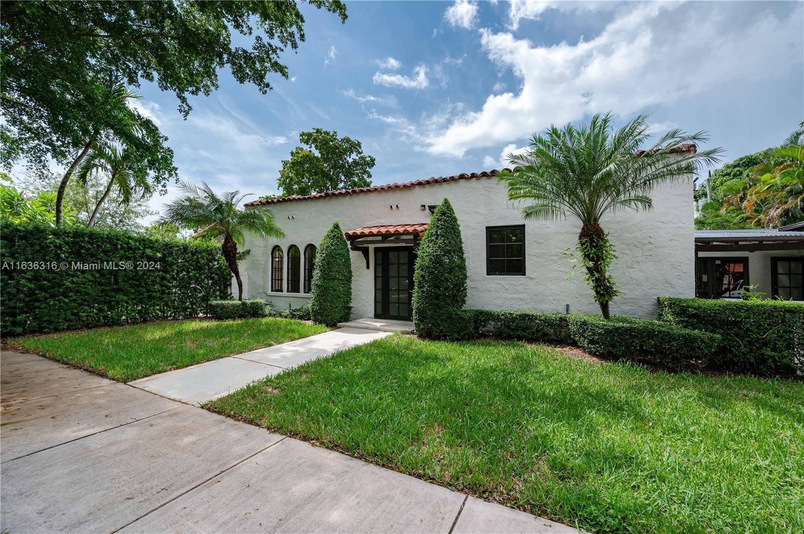 Discover this beautifully remodeled 3 Bed, 2 Bath gem in the heart of Coral Gables, nestled on a corner lot along a picturesque tree lined street.