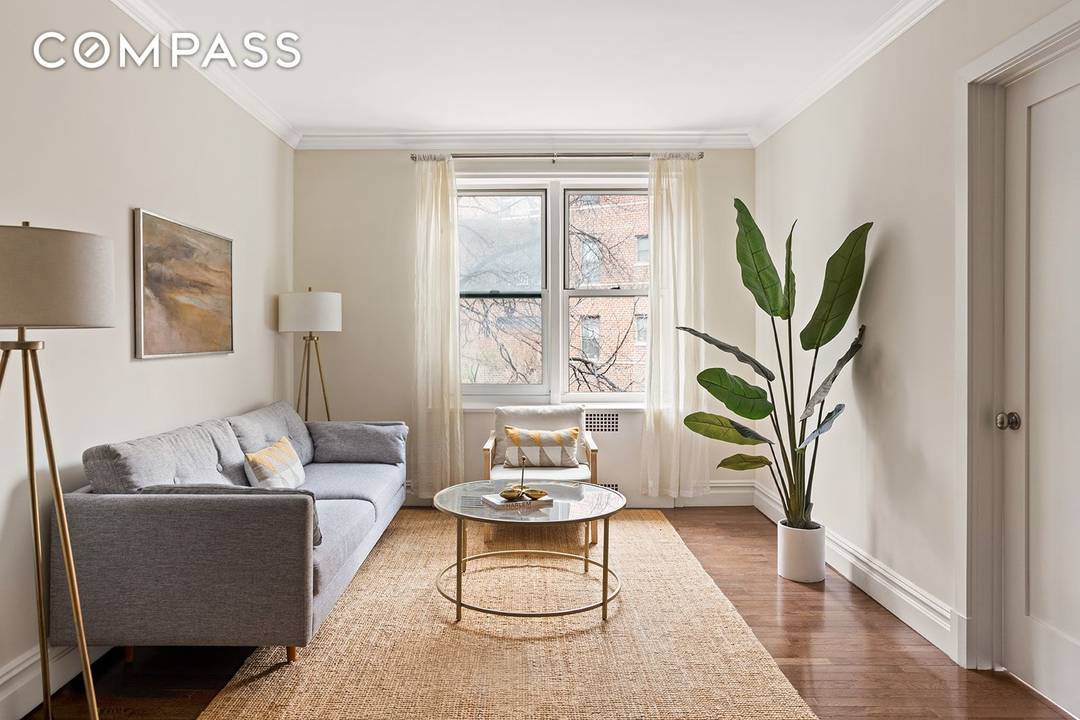 Bright and sunny, this two bedroom cooperative at Washington Plaza offers a comfortable and convenient place to call home.