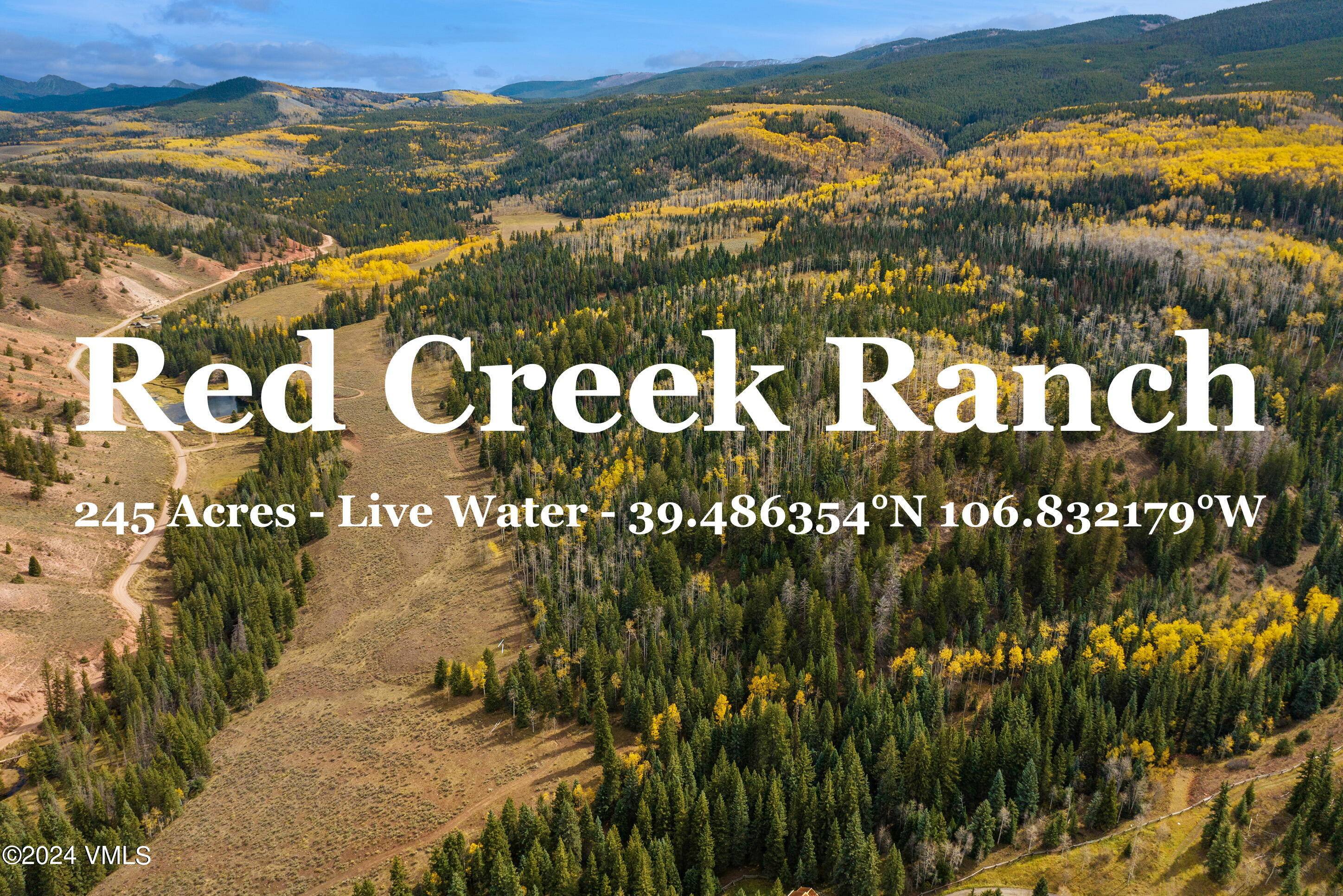 The Red Creek Ranch RCR is conveniently located between Colorado's Vail and Aspen ski resorts.