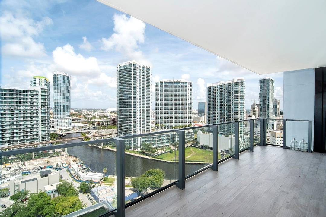 Live high above Brickell City Centre in this 2 bedroom, 2 bath residence at Reach.