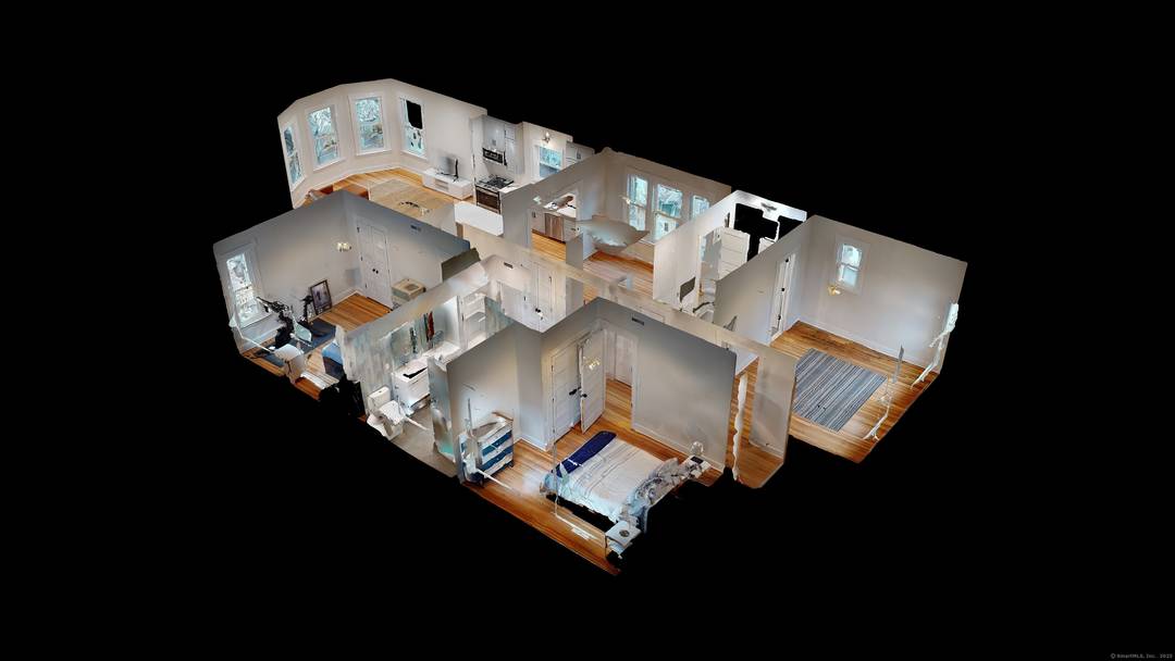 Architect designed, full second floor furnished apartment porch in East Rock !