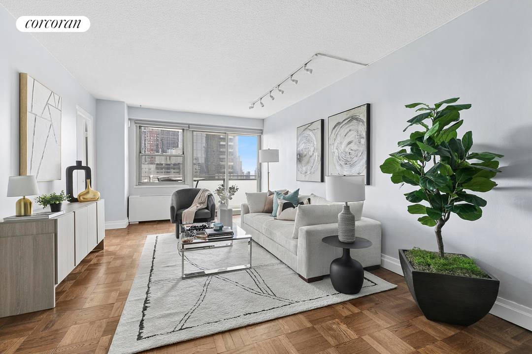 TURN KEY RENOVATED, HIGH FLOOR 2 BED, 1.