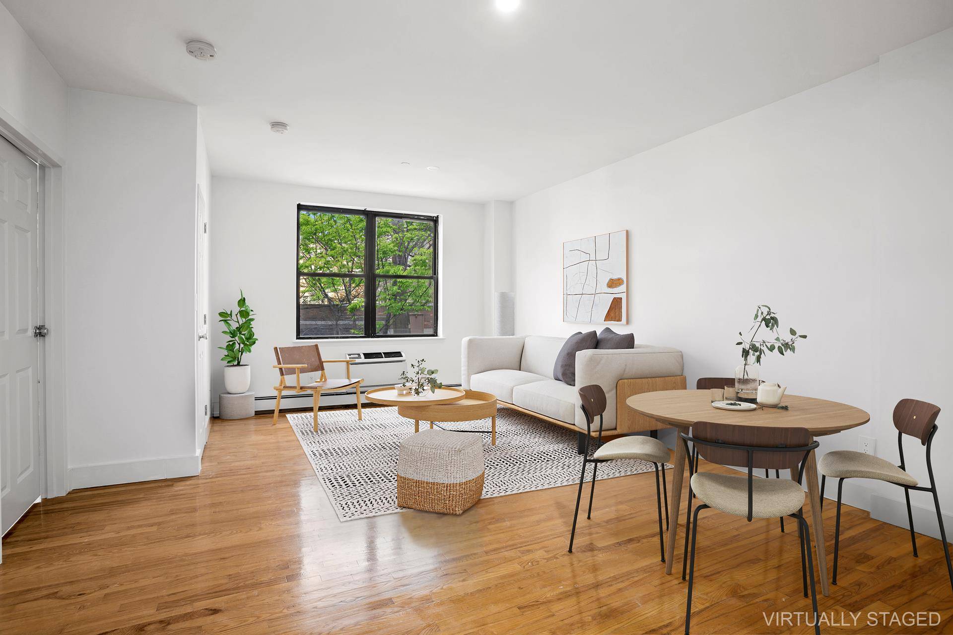 Residence 2 is an efficient 2 bedroom home with large windows allowing natural sunlight to flow throughout the apartment.