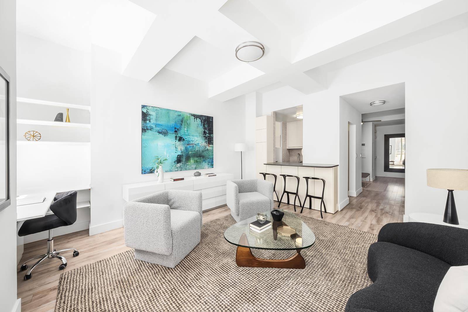 Introducing Residence 1112 at 99 John Deco Lofts an impeccably designed and generously proportioned alcove studio offering nearly 700 square feet of sophisticated living space in the heart of the ...