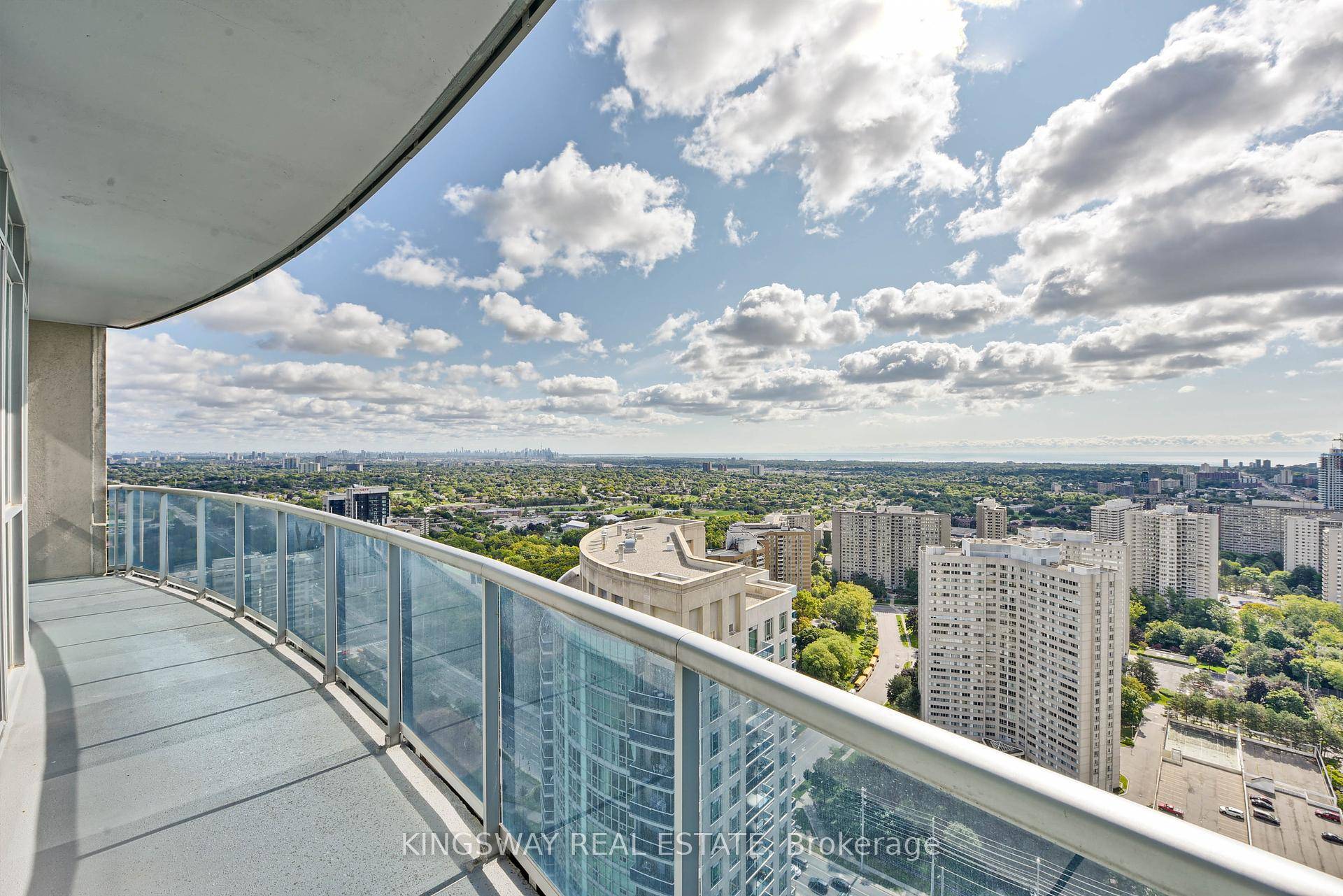 Luxury Living in the Sky Lower Penthouse at Square One with 180 degree view.