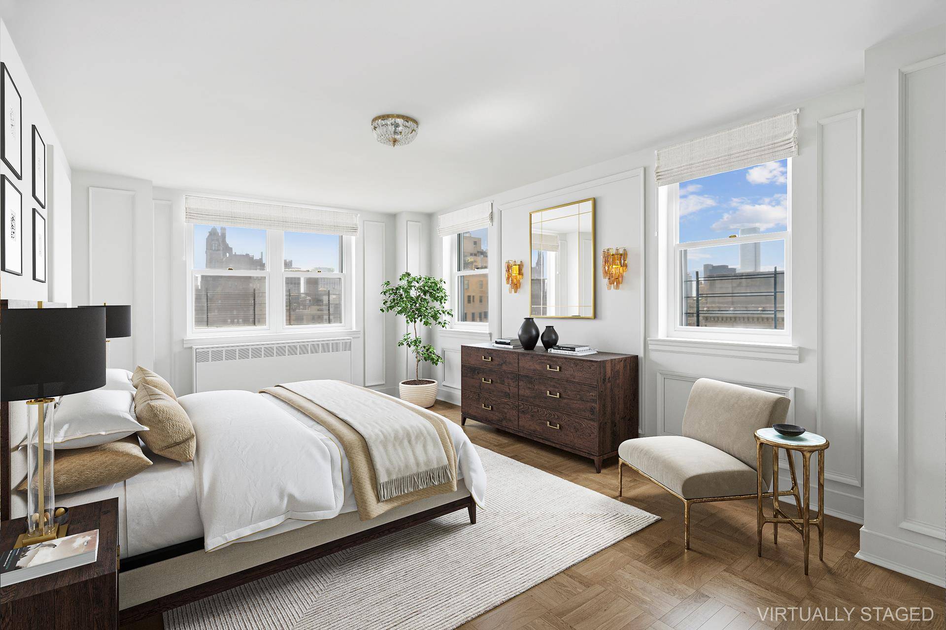 Available mid June. Located on the 18th floor of a full service white glove building on the corner of 73rd Street and Fifth Avenue.