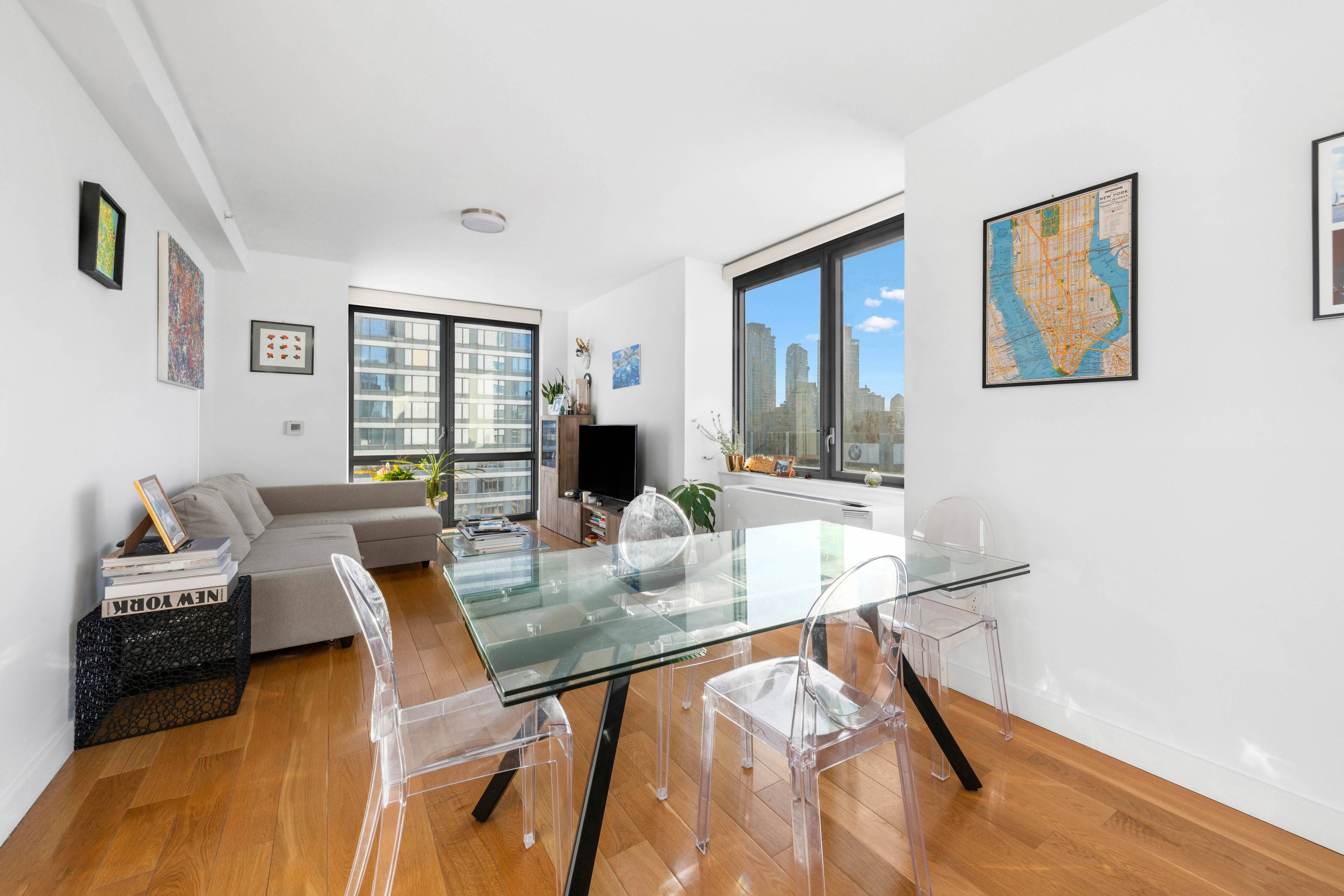 High floor 6 month short term rental in luxury High rise building with 45, 000 SF of amenities.
