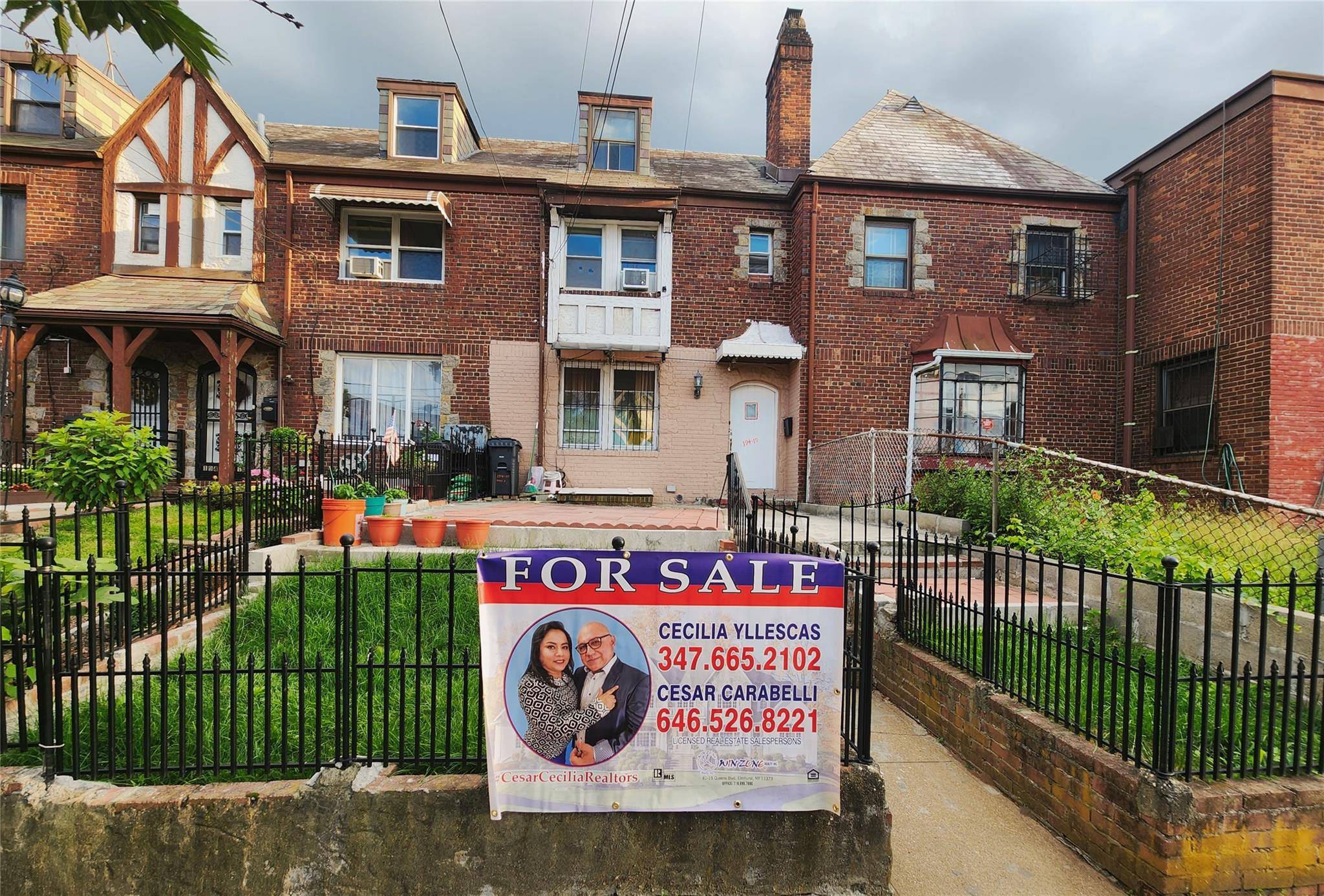 Excellent 1Fam. Tudor Style, 3 Story plus finished Basement, driveway and covered garage, Terrace.