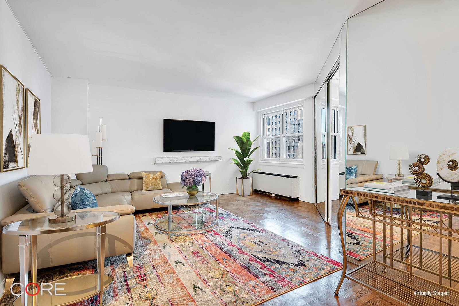 Don't miss out on this oversized studio currently configured as a junior one bedroom !
