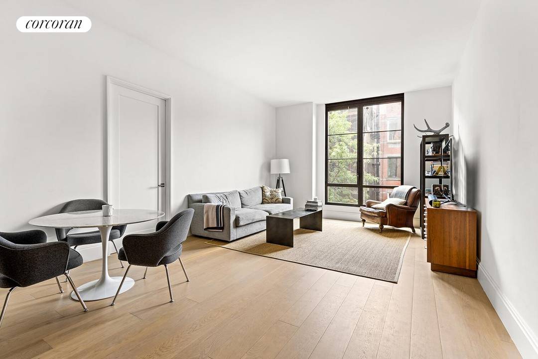 Apartment 5Q at 438 East 12th Street is a thoughtfully designed and spacious two bedroom, two bath home.