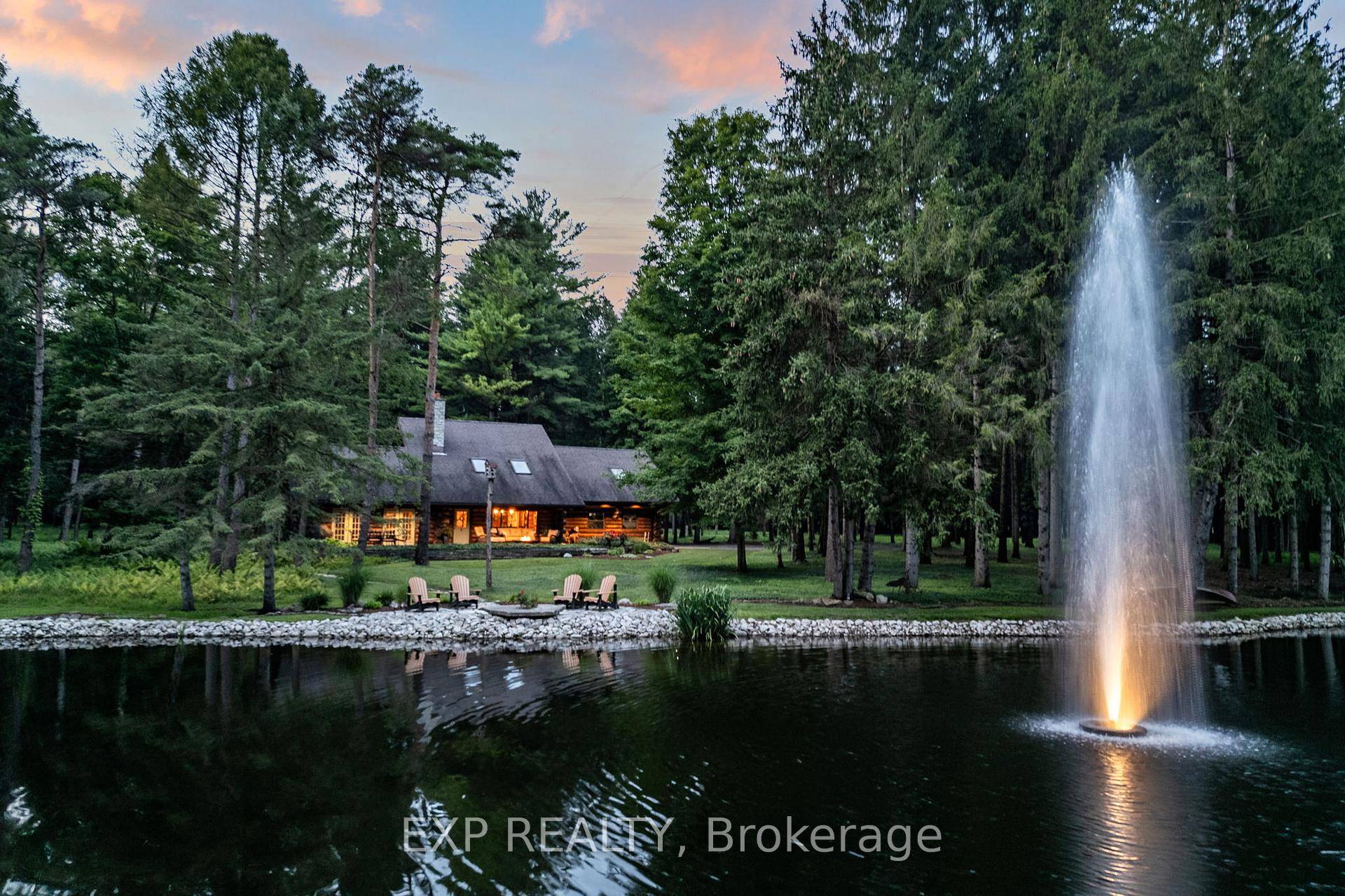 Hidden down a private tree lined driveway deep in the Carolinian forest on the edge of London and minutes from Delaware, this one of a kind property offers TWO HOMES ...