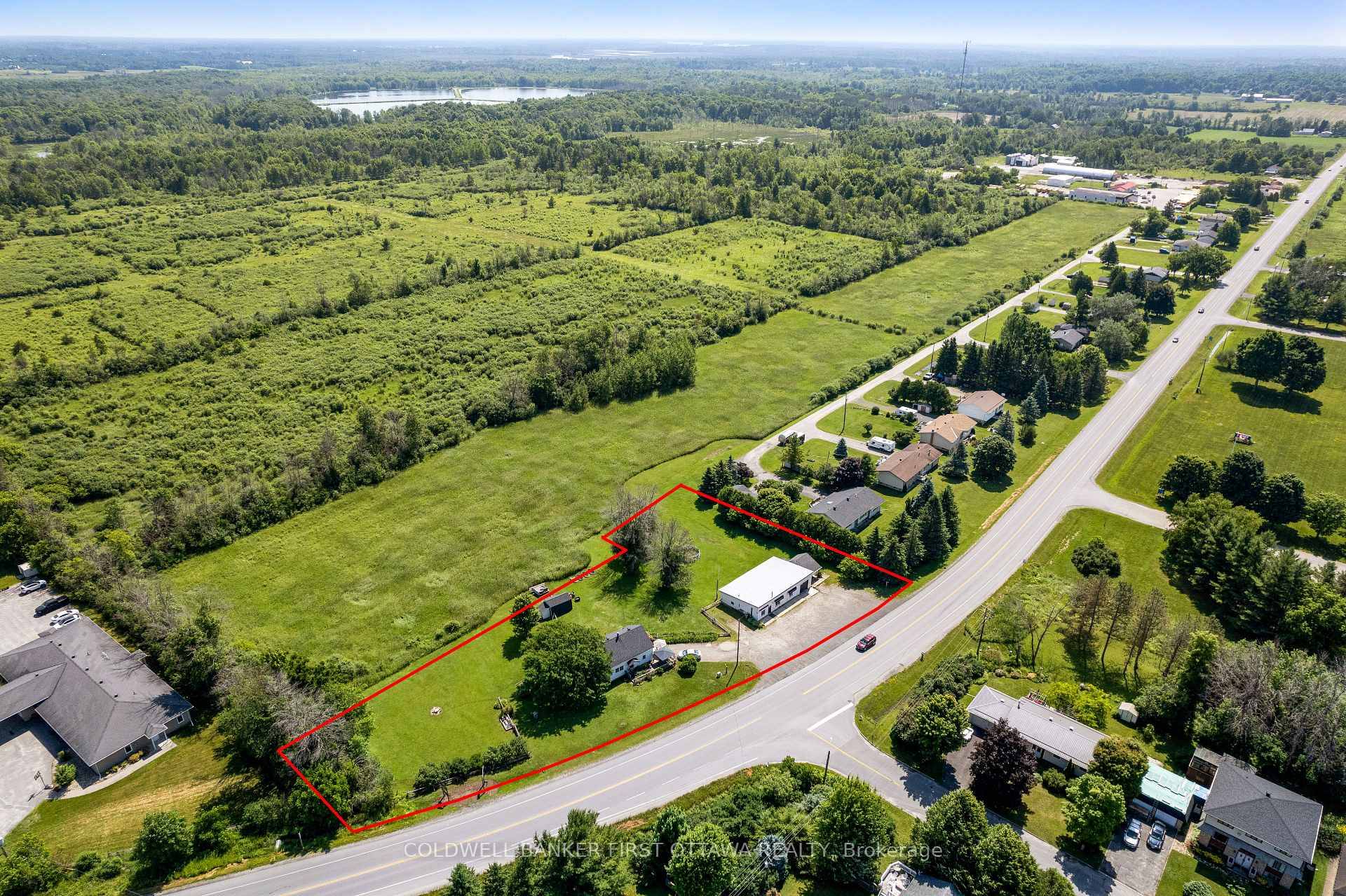 Set on a level 1. 2 acre lot just beyond the edge of Perth, this thoughtfully renovated 1.